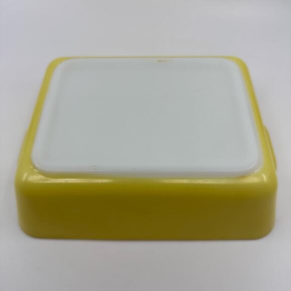 Vintage Pyrex 503 1.5 QT Refrigerator Dish Ovenware Bakeware Yellow w/ Clear Lid - Picture 12 of 15